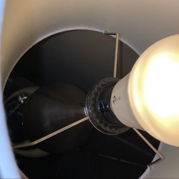 Gorgeous Stylish Modern Side Table Lamp Silver - Picture 3 of 6